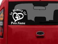 Personalized Pet Memorial Decal Custom